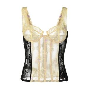 Natasha Zinko Lace Panelled Corset Top